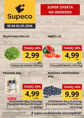 Supeco - gazetka promocyjna Super oferta na weekend od czwartku 30.04 do soboty 02.05