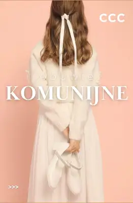 CCC - gazetka promocyjna Obuwie KOMUNIJNE dla dziewczynki i chłopca od czwartku 30.04 