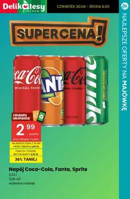 Majówka - gazetka promocyjna Najlepsze oferty na NAPOJE I PRZEKĄSKI! od środy 29.04 do soboty 02.05 - strona 13