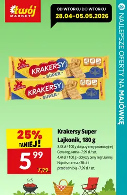 Majówka - gazetka promocyjna Najlepsze oferty na NAPOJE I PRZEKĄSKI! od środy 29.04 do soboty 02.05 - strona 17