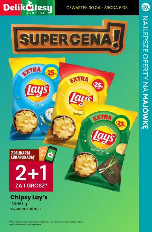 Majówka - gazetka promocyjna Najlepsze oferty na NAPOJE I PRZEKĄSKI! od środy 29.04 do soboty 02.05 - strona 2