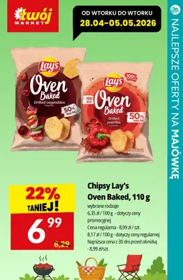 Majówka - gazetka promocyjna Najlepsze oferty na NAPOJE I PRZEKĄSKI! od środy 29.04 do soboty 02.05 - strona 5