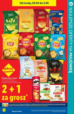 Majówka - gazetka promocyjna Najlepsze oferty na NAPOJE I PRZEKĄSKI! od środy 29.04 do soboty 02.05 - strona 9