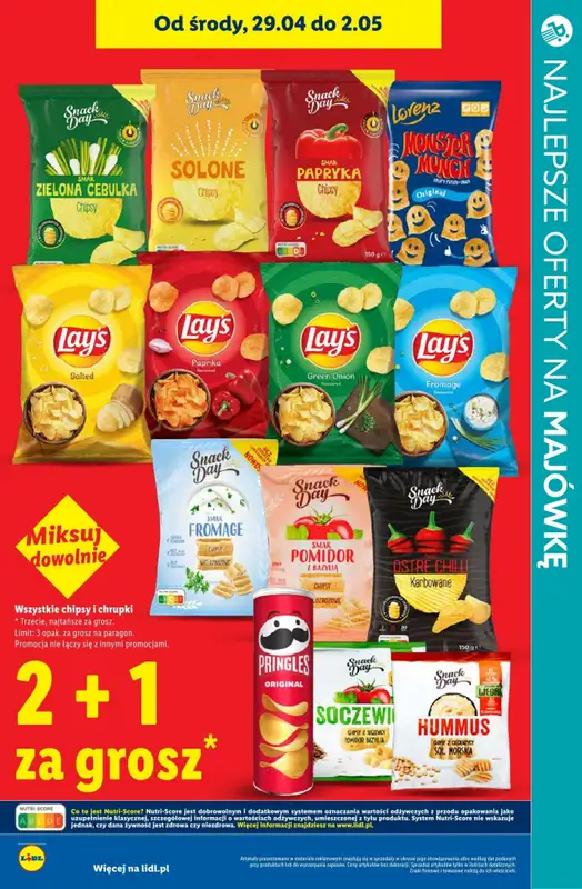 Majówka - gazetka promocyjna Najlepsze oferty na NAPOJE I PRZEKĄSKI! od środy 29.04 do soboty 02.05 - strona 9