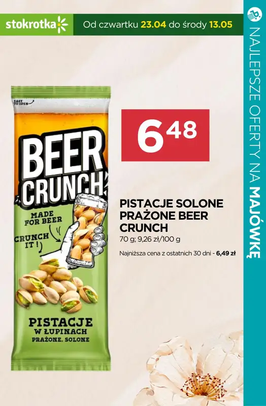 Majówka - gazetka promocyjna Najlepsze oferty na NAPOJE I PRZEKĄSKI! od środy 29.04 do soboty 02.05 - strona 4