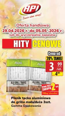 Piknik tacka aluminiowa do grilla mała/duża