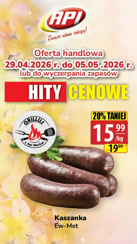 API Market - gazetka promocyjna Plakaty promocyjne od środy 29.04 do wtorku 05.05 - strona 4