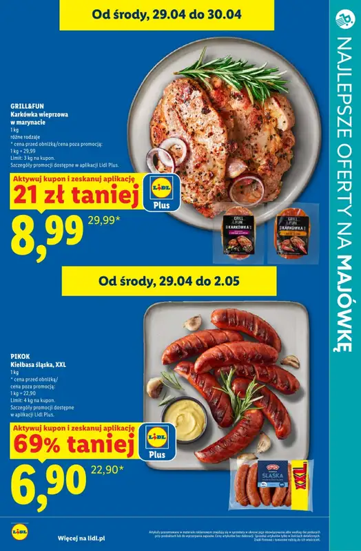 Majówka - gazetka promocyjna Najlepsze oferty na GRILLA! od środy 29.04 do soboty 02.05 - strona 19
