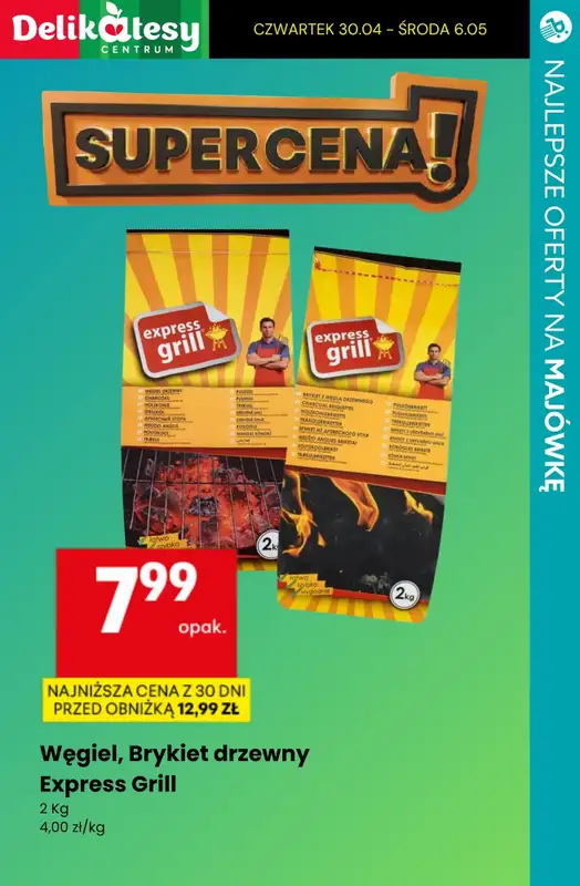 Majówka - gazetka promocyjna Najlepsze oferty na GRILLA! od środy 29.04 do soboty 02.05 - strona 14