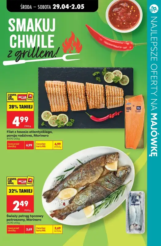 Majówka - gazetka promocyjna Najlepsze oferty na GRILLA! od środy 29.04 do soboty 02.05 - strona 13