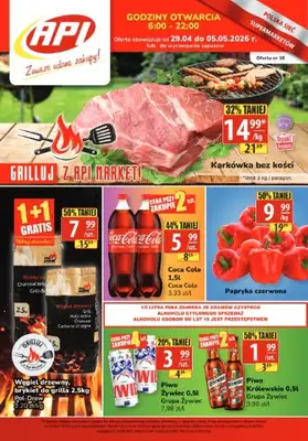 API Market - gazetka promocyjna Gazetka od środy 29.04 do wtorku 05.05