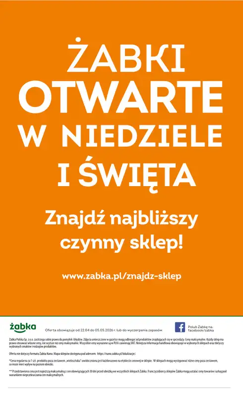 Żabka - gazetka promocyjna Gazetka Spożywcza od środy 22.04 do wtorku 05.05 - strona 18