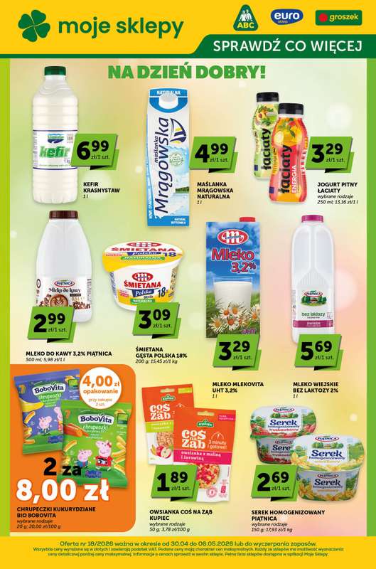 Groszek - gazetka promocyjna Sprawdź, co więcej  do środy 06.05