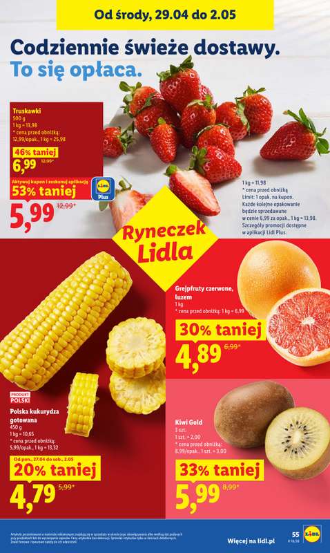 Lidl - gazetka promocyjna Od środy od środy 29.04 do soboty 02.05 - strona 55