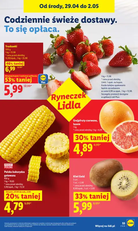 Lidl - gazetka promocyjna Od środy od środy 29.04 do soboty 02.05 - strona 55