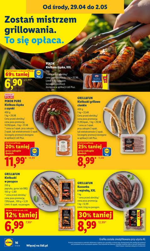 Lidl - gazetka promocyjna Od środy od środy 29.04 do soboty 02.05 - strona 16