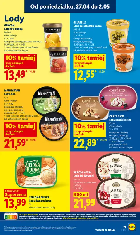 Lidl - gazetka promocyjna Od środy od środy 29.04 do soboty 02.05 - strona 71