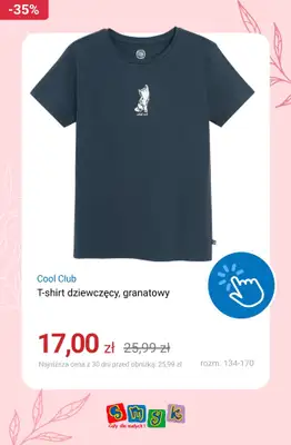 Smyk - gazetka promocyjna -50% na drugi, tańszy produkt : t-shirty, body i bielizny od środy 29.04 do czwartku 30.04 - strona 4