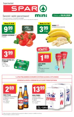 SPAR - gazetka promocyjna Gazetka Spar Mini od środy 06.05 do niedzieli 17.05