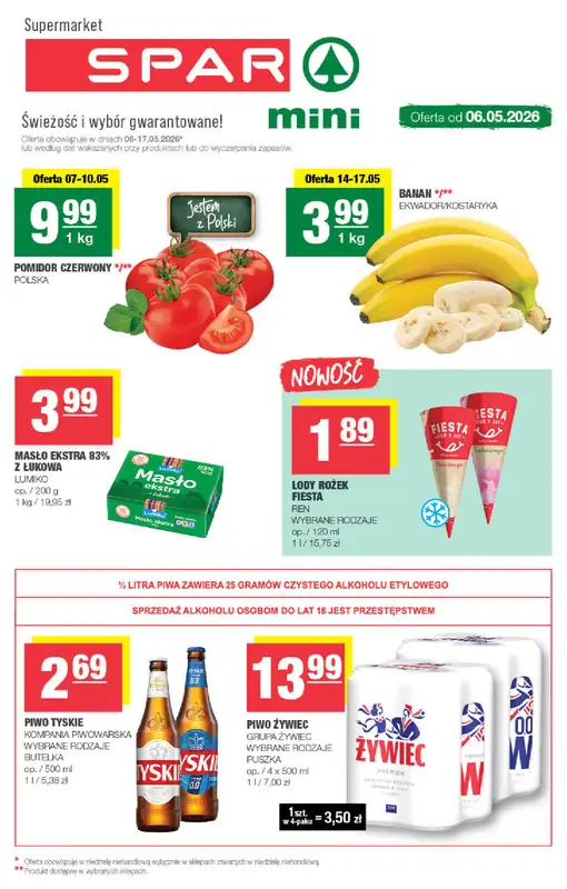 SPAR - gazetka promocyjna Gazetka Spar Mini  