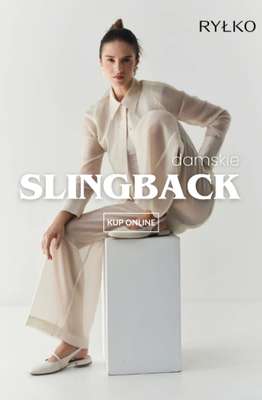 Ryłko - gazetka promocyjna Slingback damskie od czwartku 30.04 