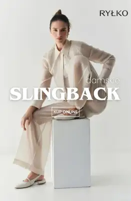 Ryłko - gazetka promocyjna Slingback damskie od czwartku 30.04 