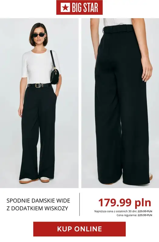 BIG STAR - gazetka promocyjna Wyprzedaż: jeansy i spodnie damskie od środy 29.04  - strona 10