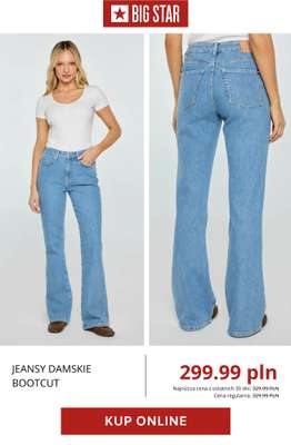 Jeansy damskie bootcut