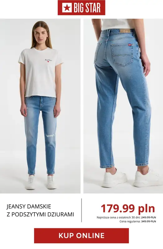 BIG STAR - gazetka promocyjna Wyprzedaż: jeansy i spodnie damskie od środy 29.04  - strona 11