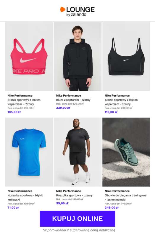 Lounge by Zalando - gazetka promocyjna Specjalne okazje:  Nike Performance od środy 29.04 do soboty 02.05 - strona 9
