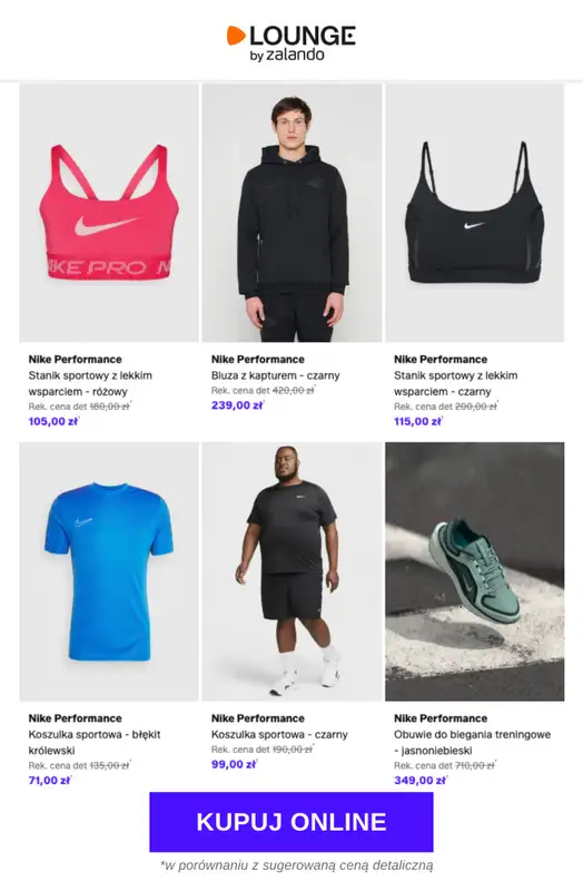 Lounge by Zalando - gazetka promocyjna Specjalne okazje:  Nike Performance od środy 29.04 do soboty 02.05 - strona 9