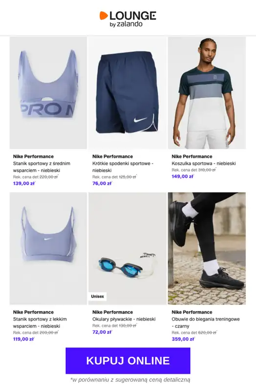 Lounge by Zalando - gazetka promocyjna Specjalne okazje:  Nike Performance od środy 29.04 do soboty 02.05 - strona 7