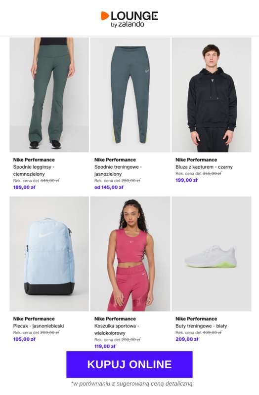 Lounge by Zalando - gazetka promocyjna Specjalne okazje:  Nike Performance od środy 29.04 do soboty 02.05 - strona 8