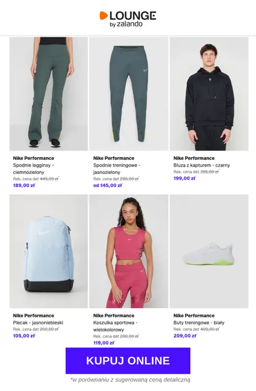 Lounge by Zalando - gazetka promocyjna Specjalne okazje:  Nike Performance od środy 29.04 do soboty 02.05 - strona 8