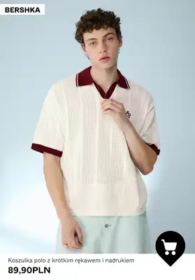Bershka - gazetka promocyjna Męskie koszuli POLO od 79,90 PLN od środy 29.04  - strona 4