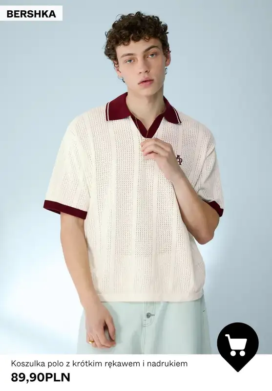 Bershka - gazetka promocyjna Męskie koszuli POLO od 79,90 PLN od środy 29.04  - strona 4