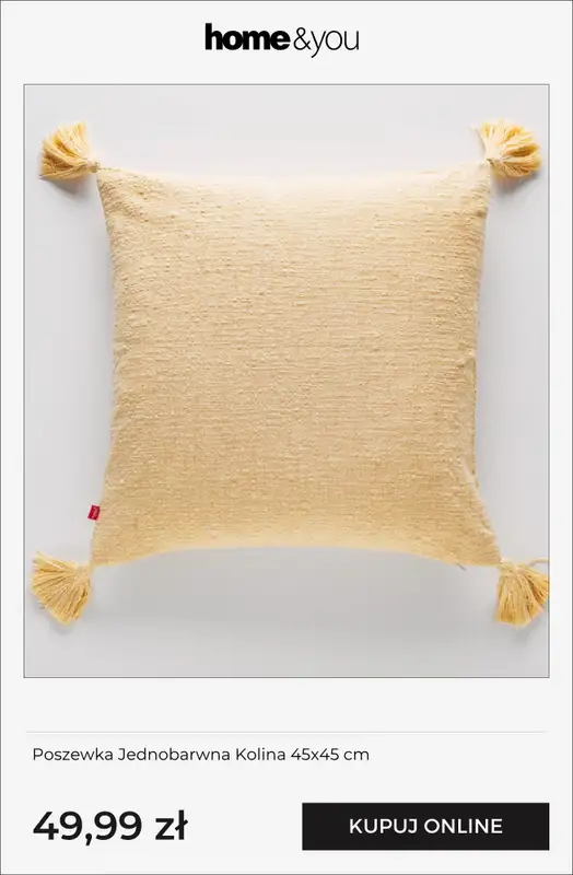 home&you - gazetka promocyjna Poszewki i poduszki ozdobne od środy 29.04 do niedzieli 10.05 - strona 10