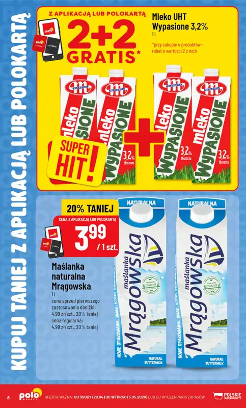 POLOmarket - gazetka promocyjna Katalog Kupuj taniej z POLOappką od środy 29.04 do wtorku 05.05 - strona 8
