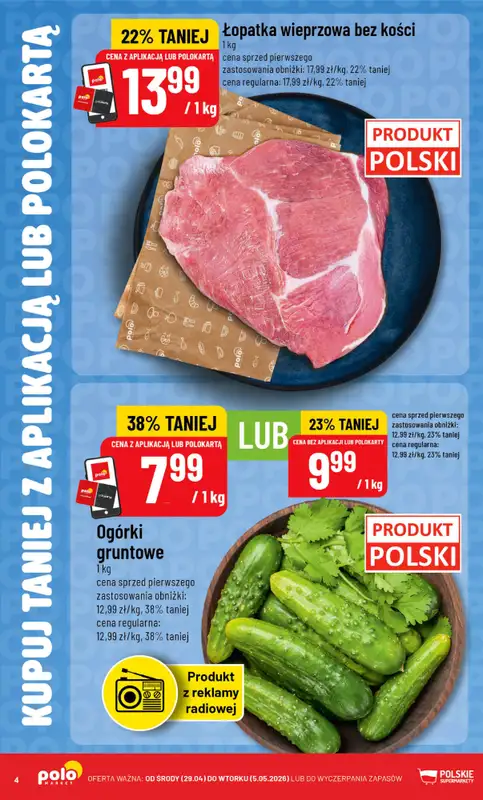 POLOmarket - gazetka promocyjna Katalog Kupuj taniej z POLOappką od środy 29.04 do wtorku 05.05 - strona 4