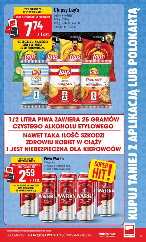 POLOmarket - gazetka promocyjna Katalog Kupuj taniej z POLOappką od środy 29.04 do wtorku 05.05 - strona 13