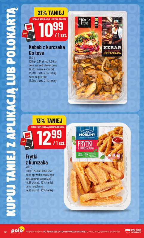 POLOmarket - gazetka promocyjna Katalog Kupuj taniej z POLOappką od środy 29.04 do wtorku 05.05 - strona 12
