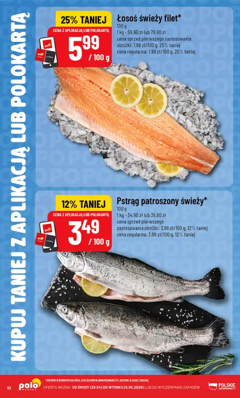 POLOmarket - gazetka promocyjna Katalog Kupuj taniej z POLOappką od środy 29.04 do wtorku 05.05 - strona 10