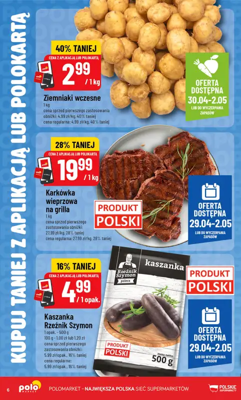 POLOmarket - gazetka promocyjna Katalog Kupuj taniej z POLOappką od środy 29.04 do wtorku 05.05 - strona 6