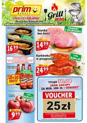 Prim Market - gazetka promocyjna Gazetka od czwartku 30.04 do środy 06.05