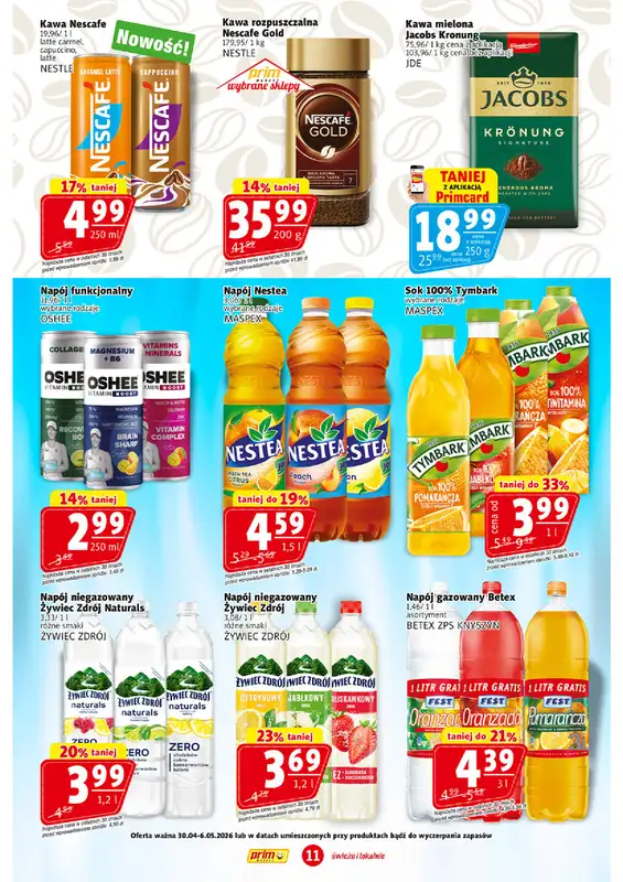 Prim Market - gazetka promocyjna Gazetka od czwartku 30.04 do środy 06.05 - strona 11