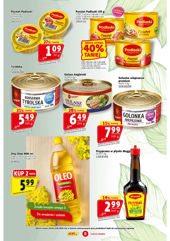 Prim Market - gazetka promocyjna Gazetka od czwartku 30.04 do środy 06.05 - strona 8