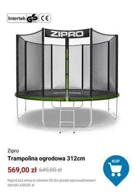 Decathlon - gazetka promocyjna Trampoliny ogrodowe w supercenach od środy 29.04  - strona 3