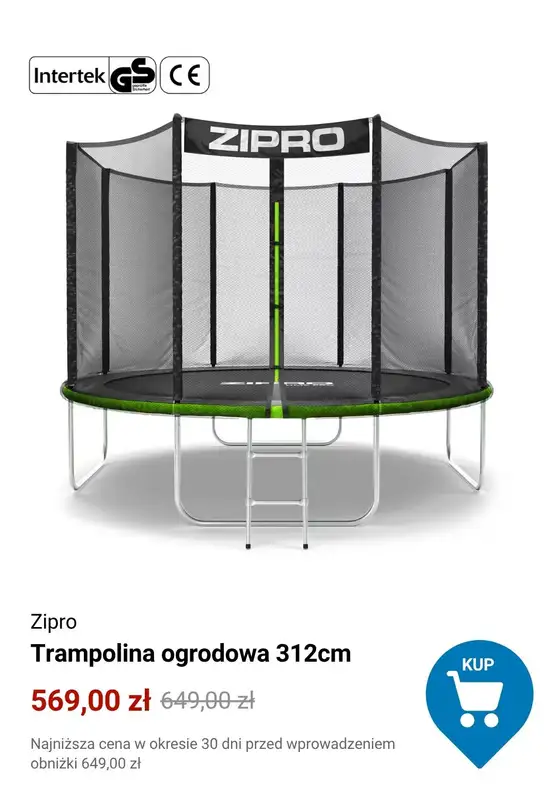 Decathlon - gazetka promocyjna Trampoliny ogrodowe w supercenach od środy 29.04  - strona 3