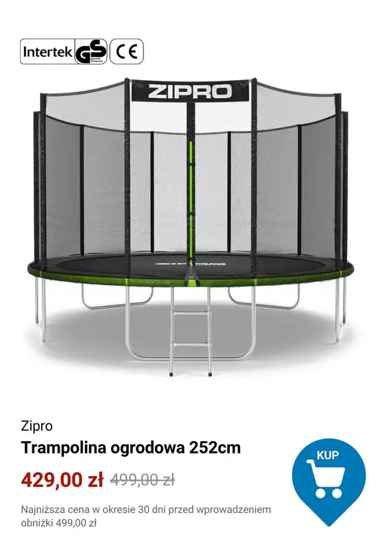 Decathlon - gazetka promocyjna Trampoliny ogrodowe w supercenach od środy 29.04  - strona 5
