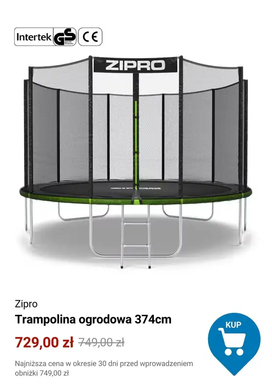 Decathlon - gazetka promocyjna Trampoliny ogrodowe w supercenach od środy 29.04  - strona 7
